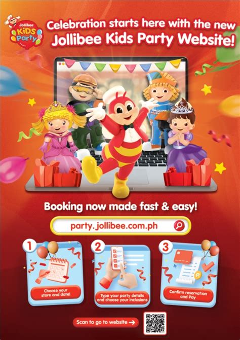 Celebrate with Jollibee! Make it a Jollibee Kids Party!.